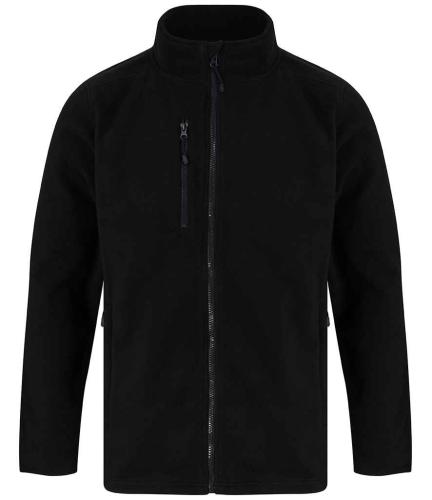 Henbury Recycled Polyester Micro Fleece Jacket - BLK - M